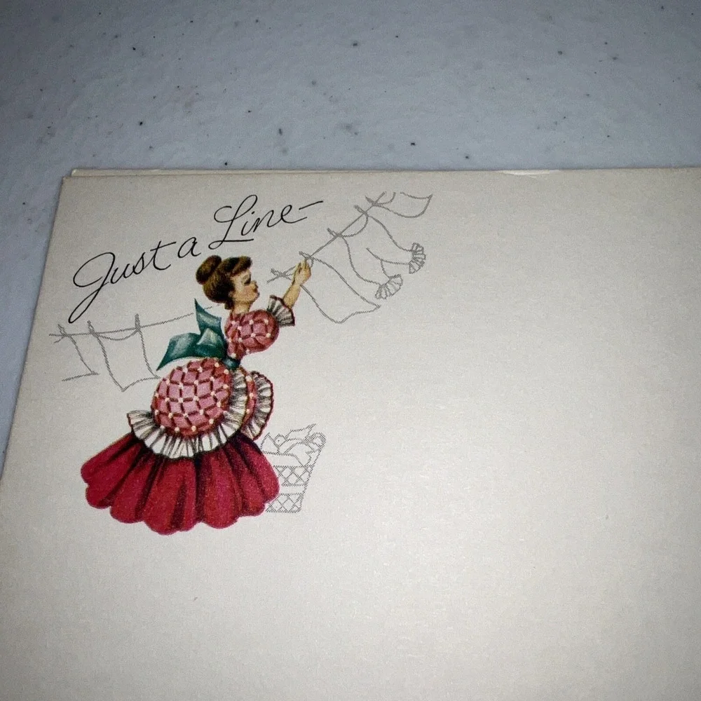 Vintage Post-a-Note Current Brand Postcards Ladies Doing Housework